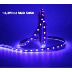 Tira LED 5 mts Flexible 70W 300 Led SMD 5050 IP20 Ultravioleta Alta Luminosidad Tira LED 5 mts Flexible 70W 300 Led SMD 5050 IP20 Ultravioleta Alta Luminosidad